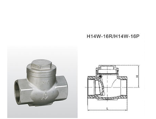 埃美柯不銹鋼止回閥結構圖