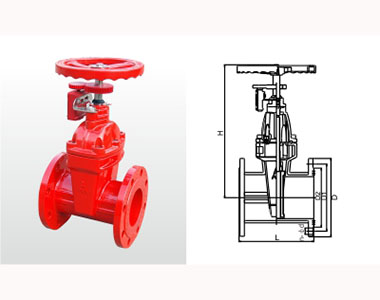 埃美柯消防信號閘閥結構圖 埃美柯消防信號閘閥結構圖